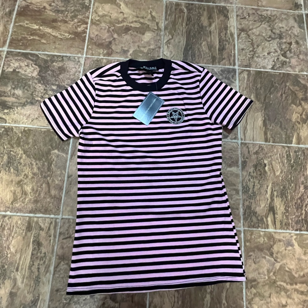 Blackcraft cult striped tee